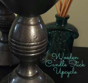 Wooden Candlestick Upcycle